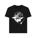 Black Printed T-shirt Front