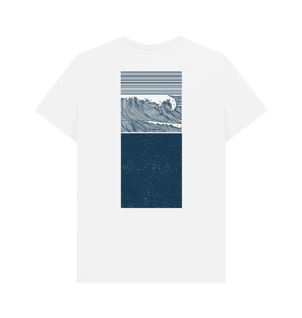 White Printed T-shirt Back