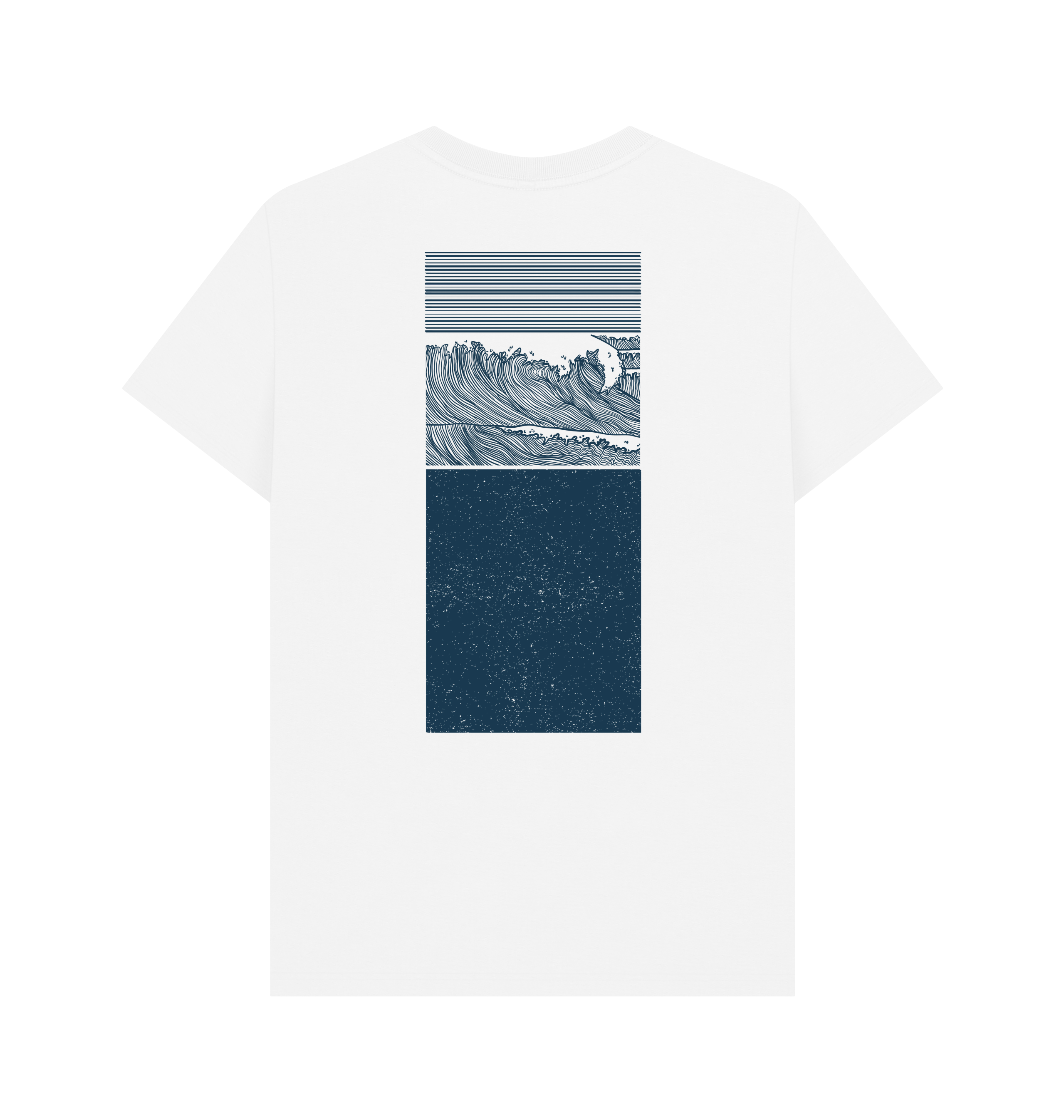 White Printed T-shirt Back