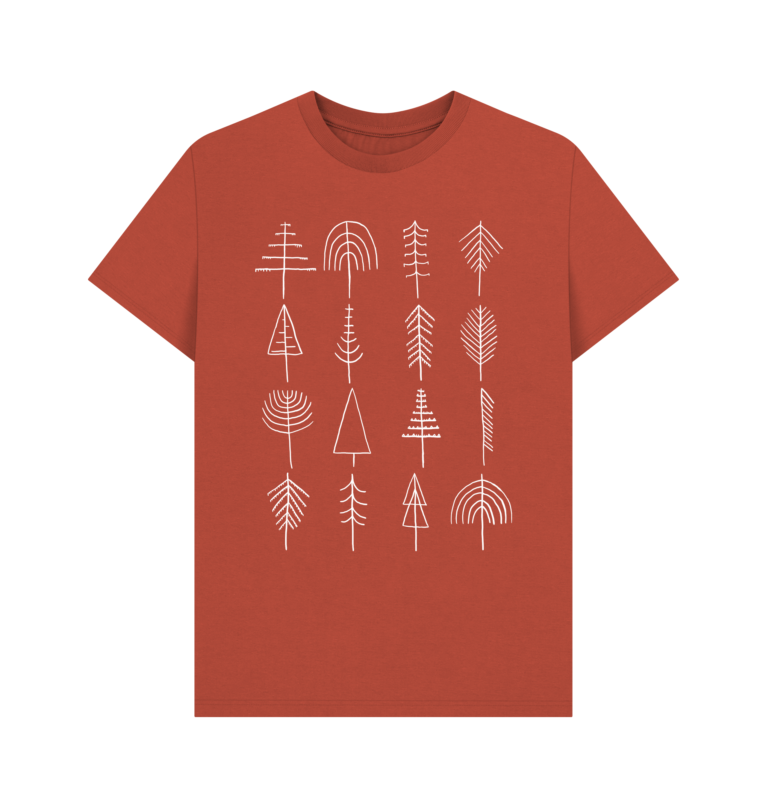 Rust Printed T-shirt Front
