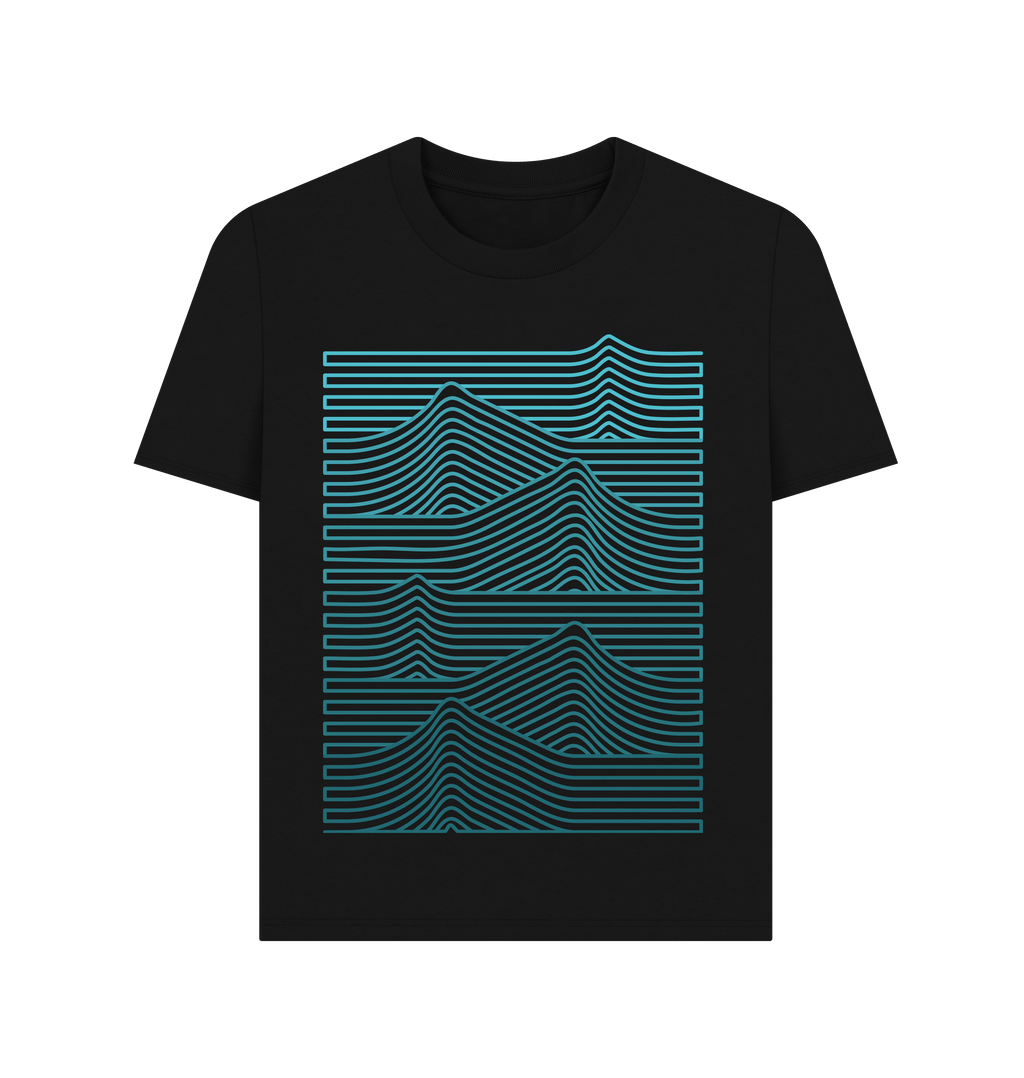 Black Printed T-shirt Front
