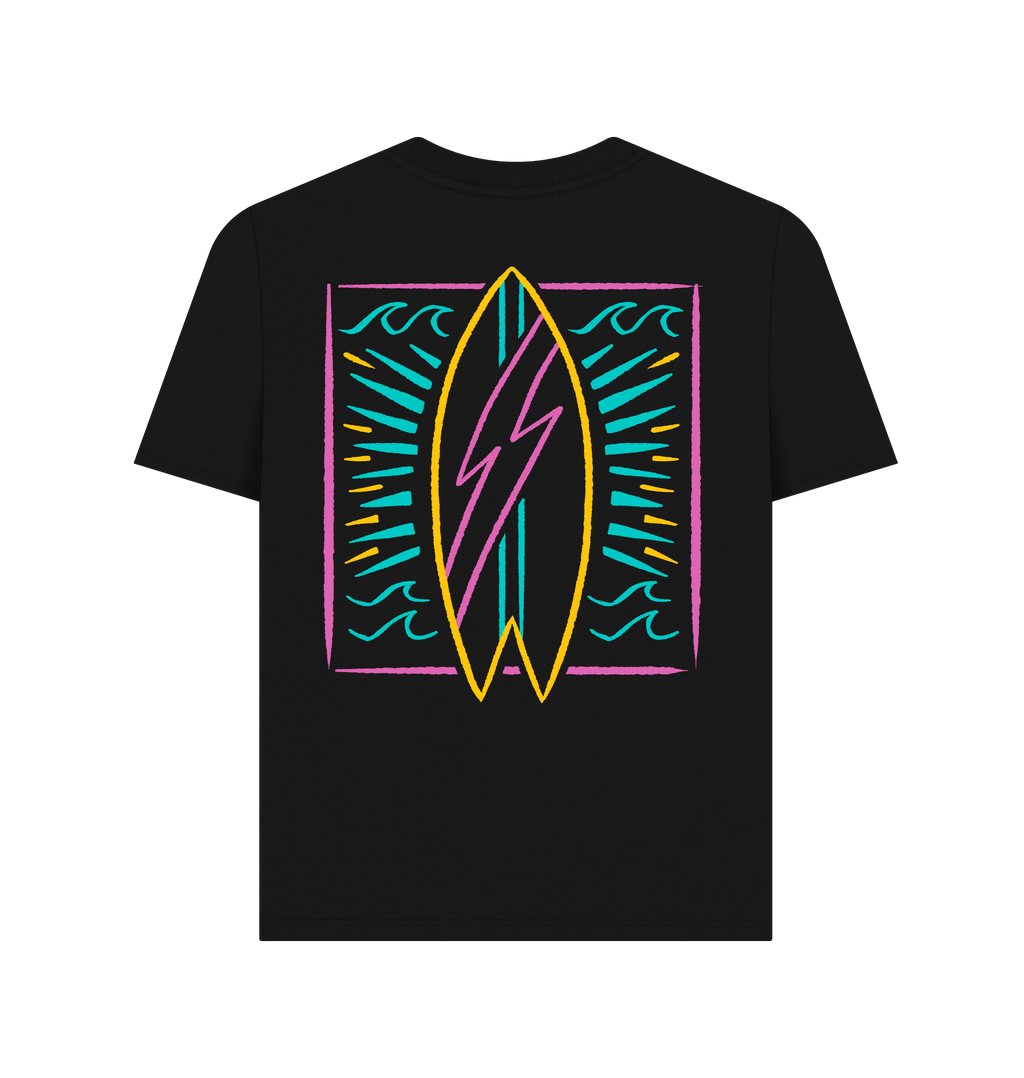 Black Printed T-shirt Back