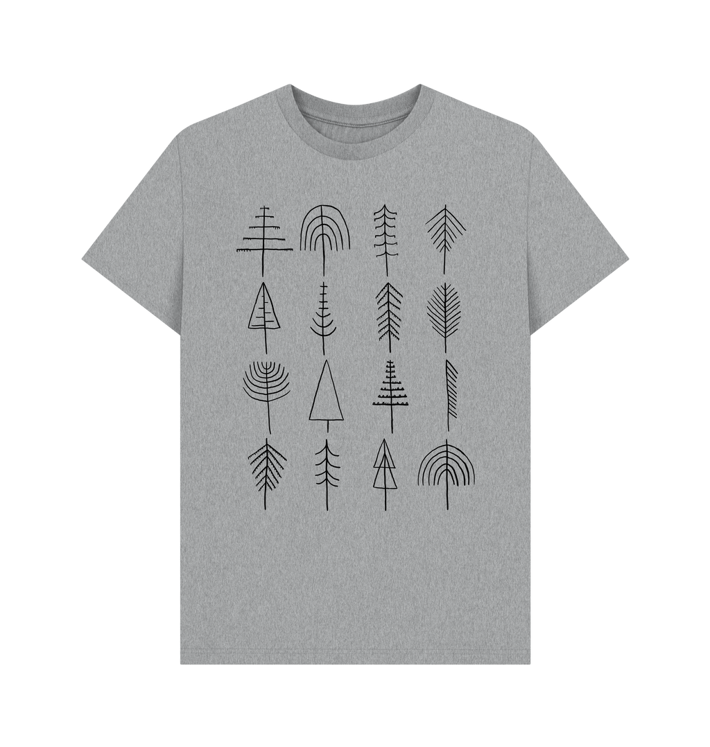 Athletic Grey Printed T-shirt Front