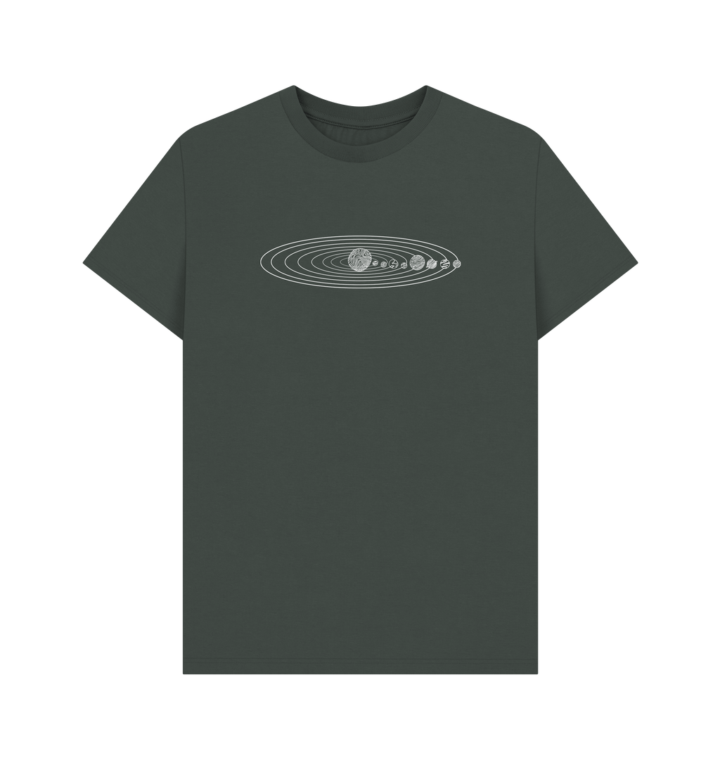 Dark Grey Printed T-shirt Front
