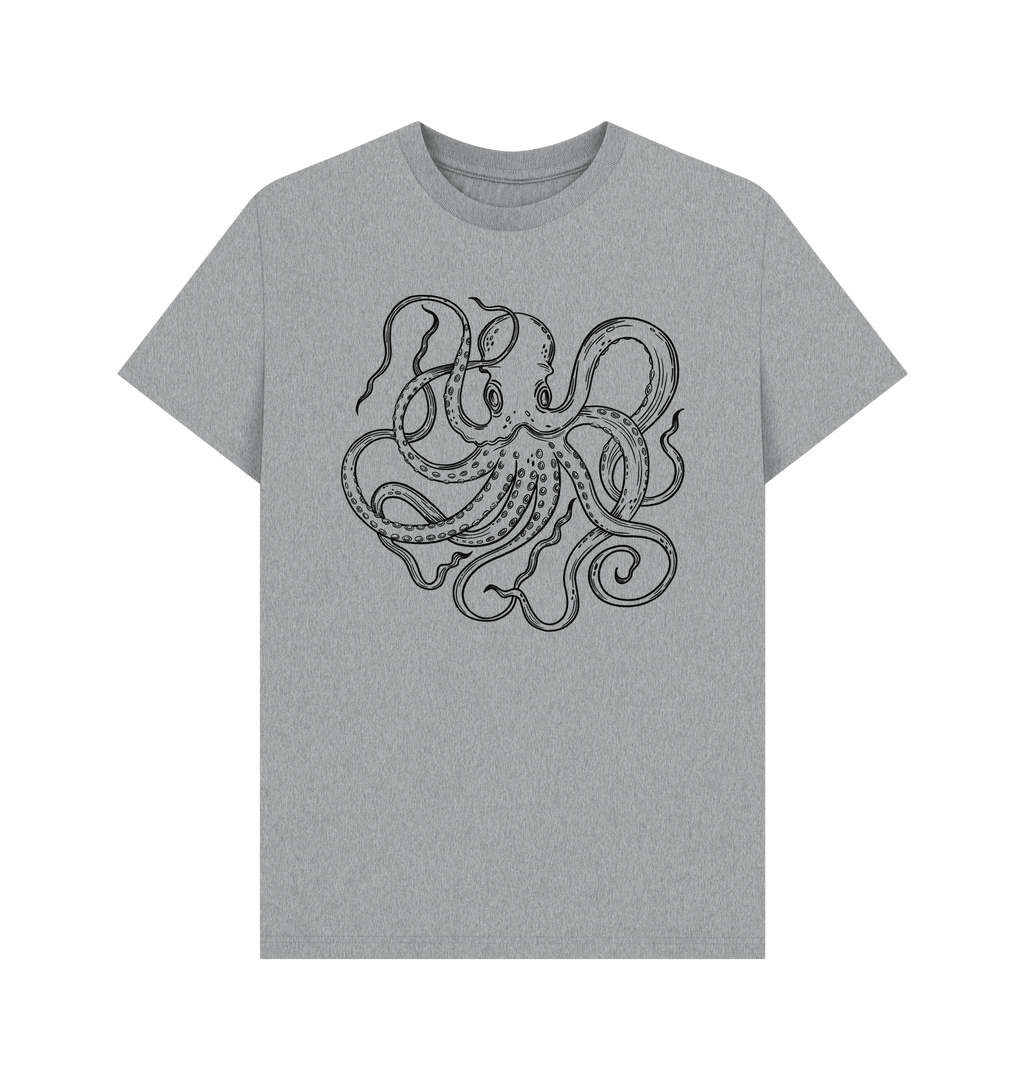 Athletic Grey Printed T-shirt Front