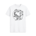 White Printed T-shirt Front
