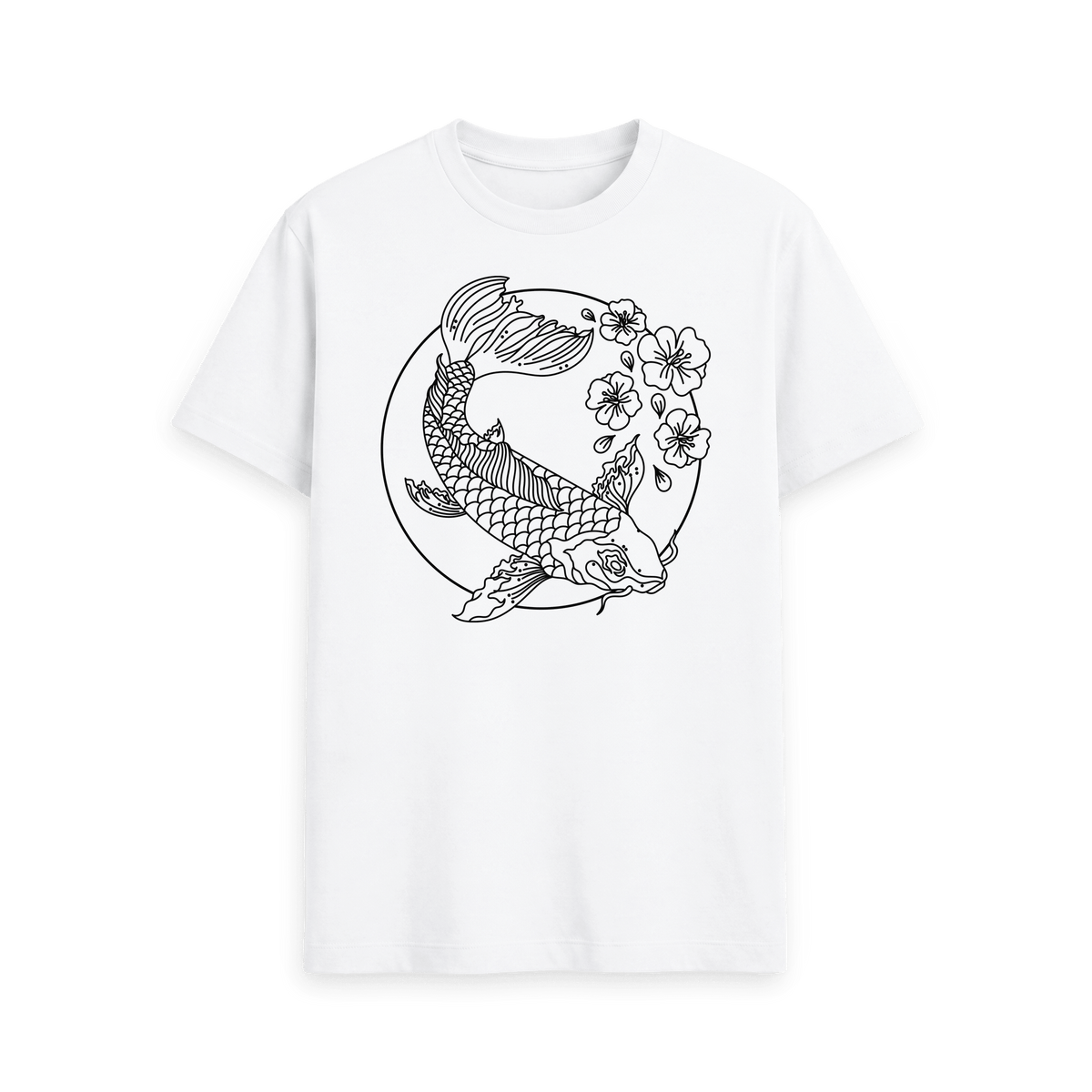 White Printed T-shirt Front