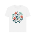 White Printed T-shirt Front