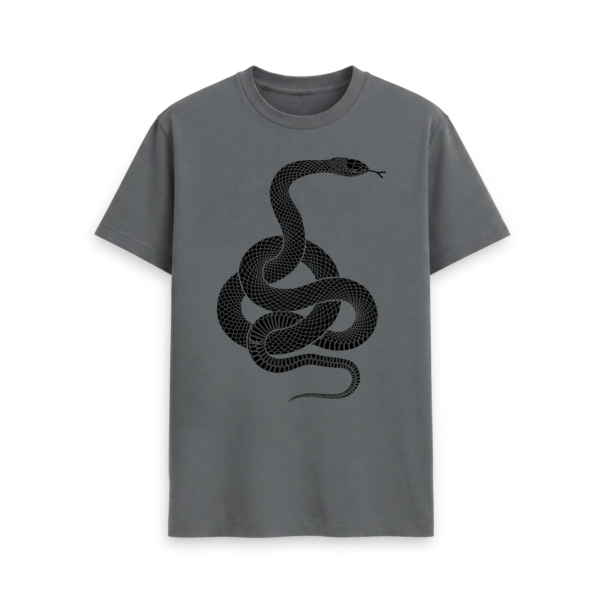 Slate Grey Printed T-shirt Front