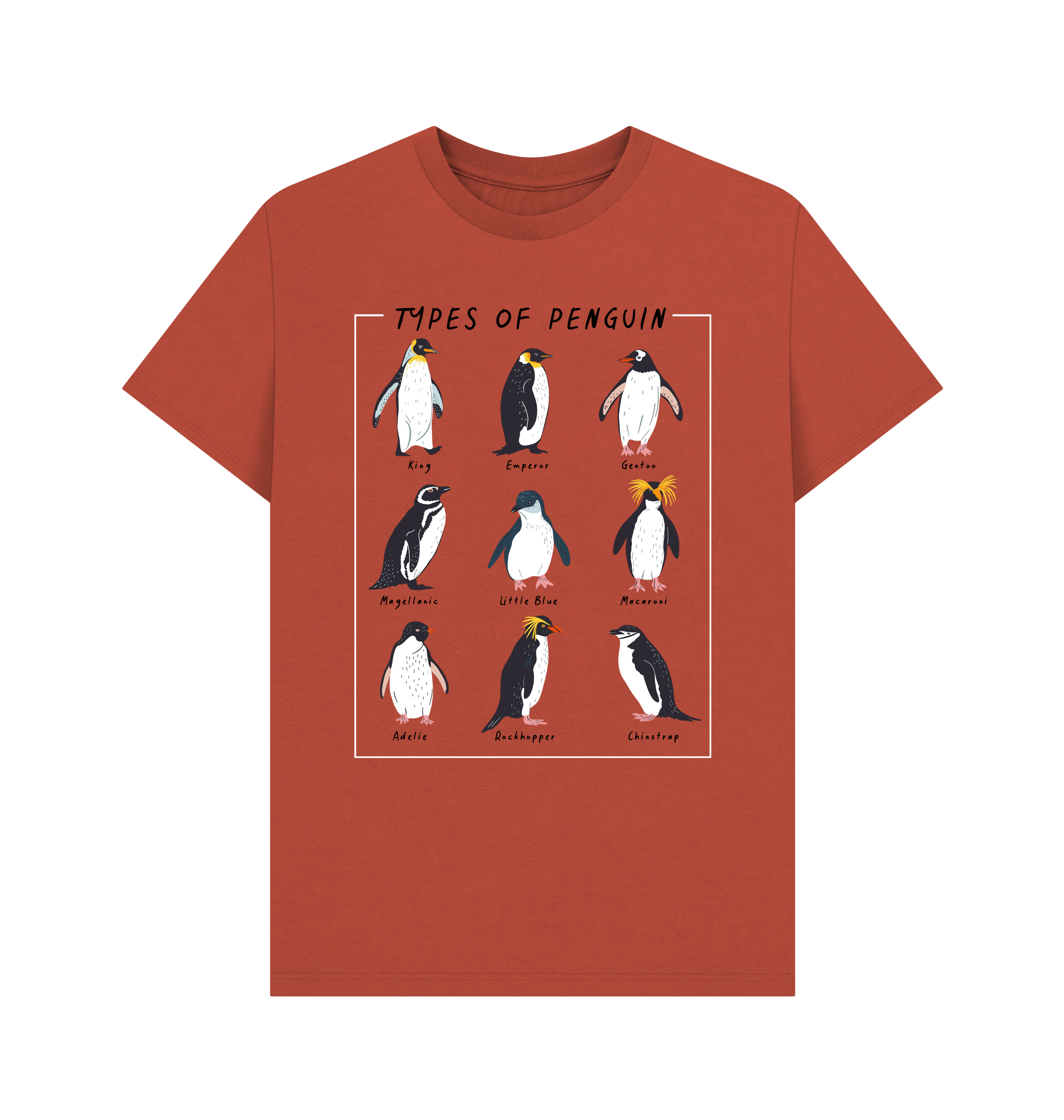 Rust Printed T-shirt Front