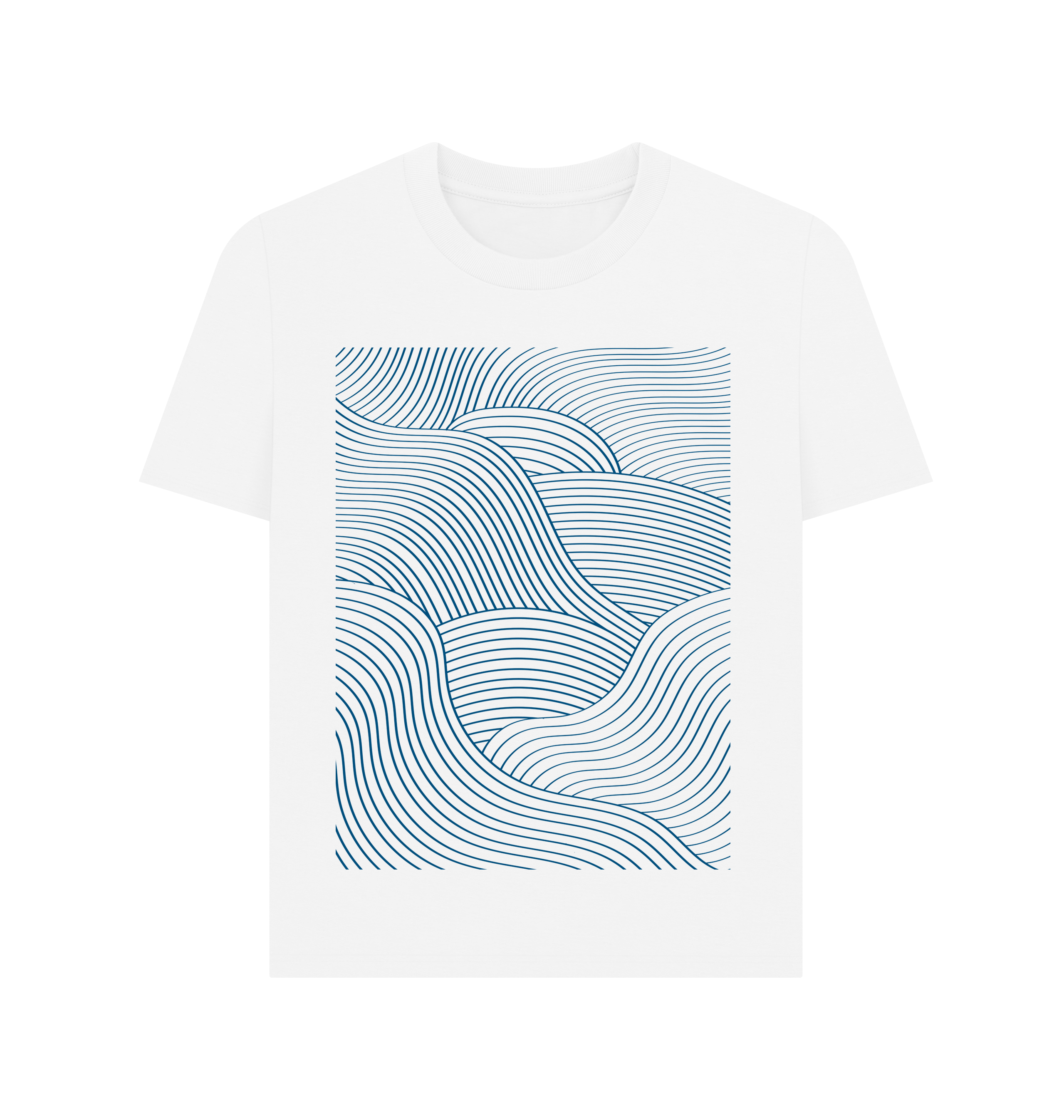 White Printed T-shirt Front