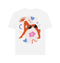 White Printed T-shirt Back