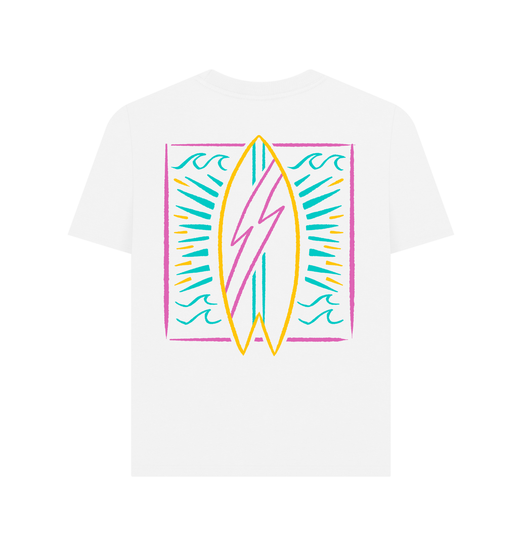 White Printed T-shirt Back