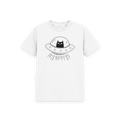 White Printed Kids T-Shirt Front