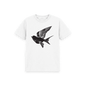 White Printed Kids T-Shirt Front