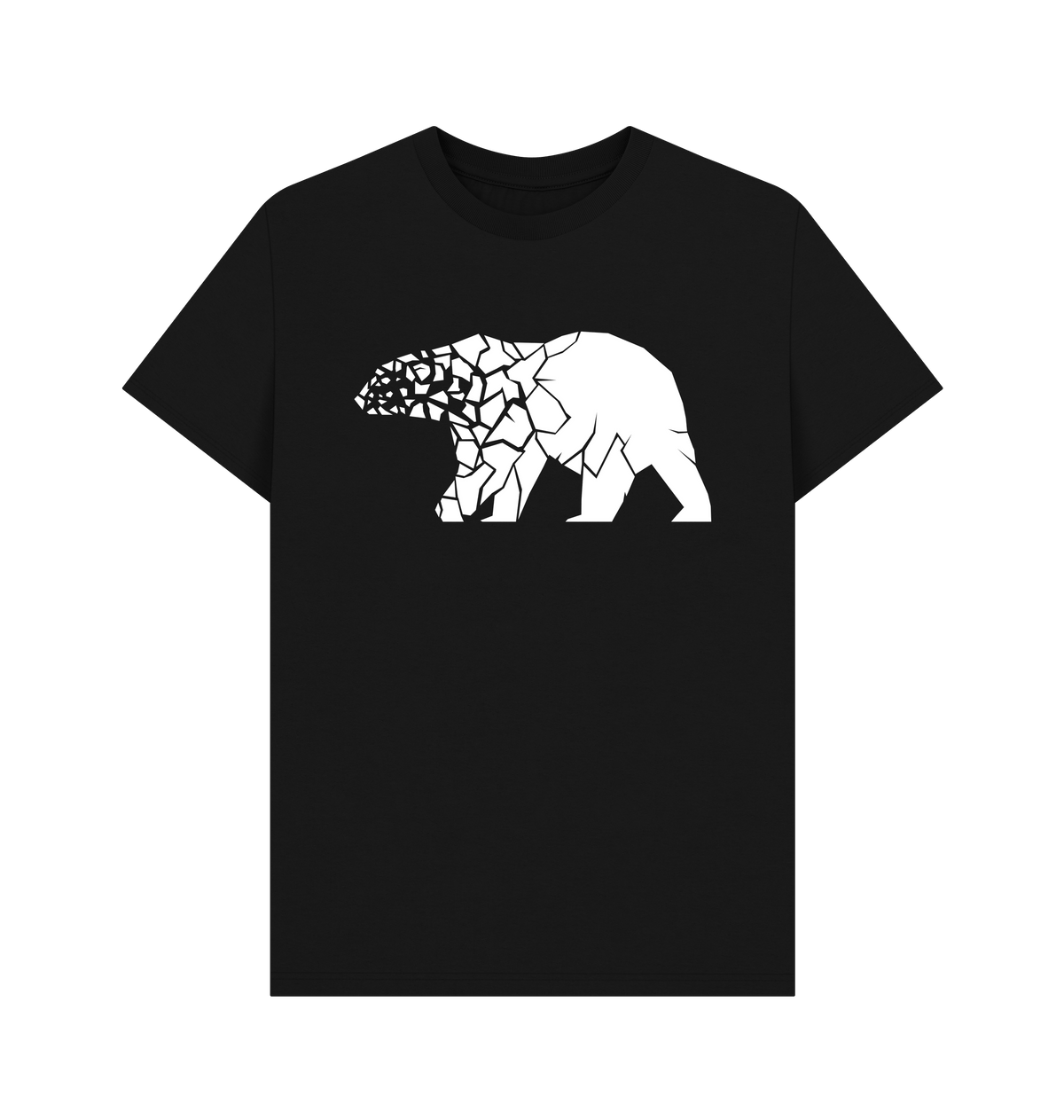 Black Printed T-shirt Front
