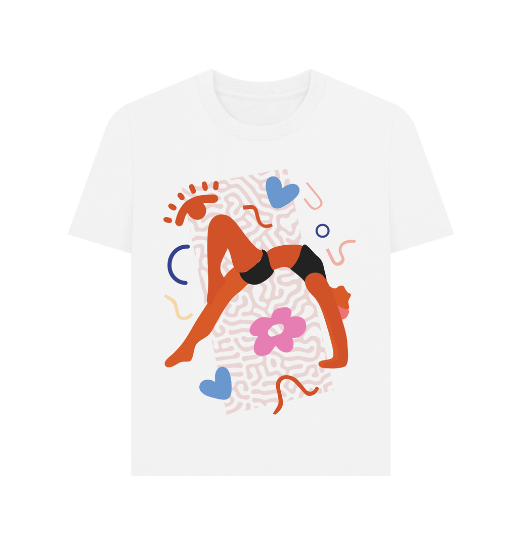 White Printed T-shirt Front