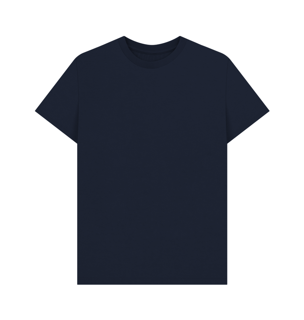 Navy Blue Printed T-shirt Front
