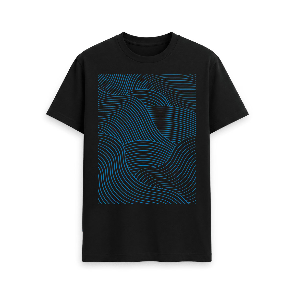 Black Printed T-shirt Front