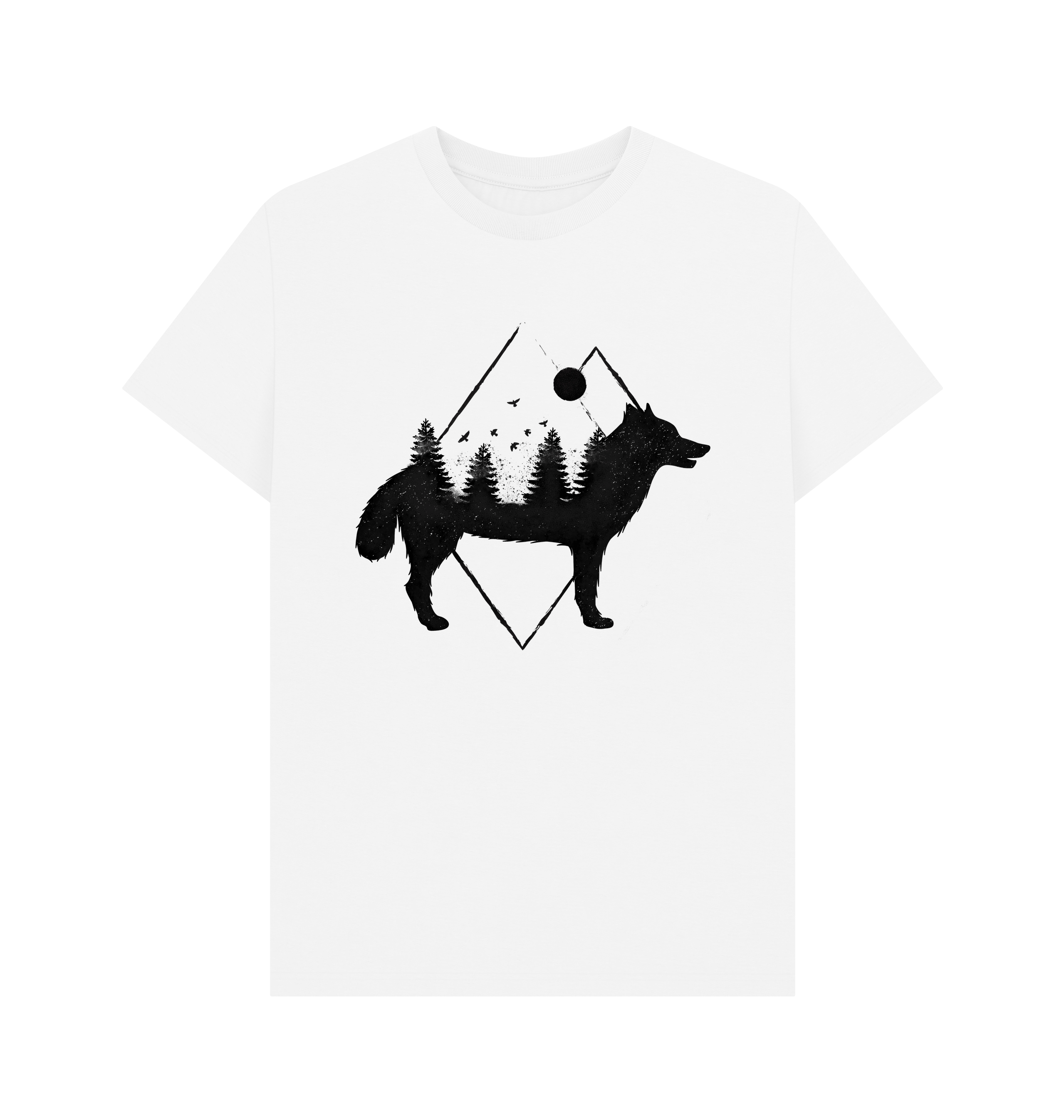 White Printed T-shirt Front