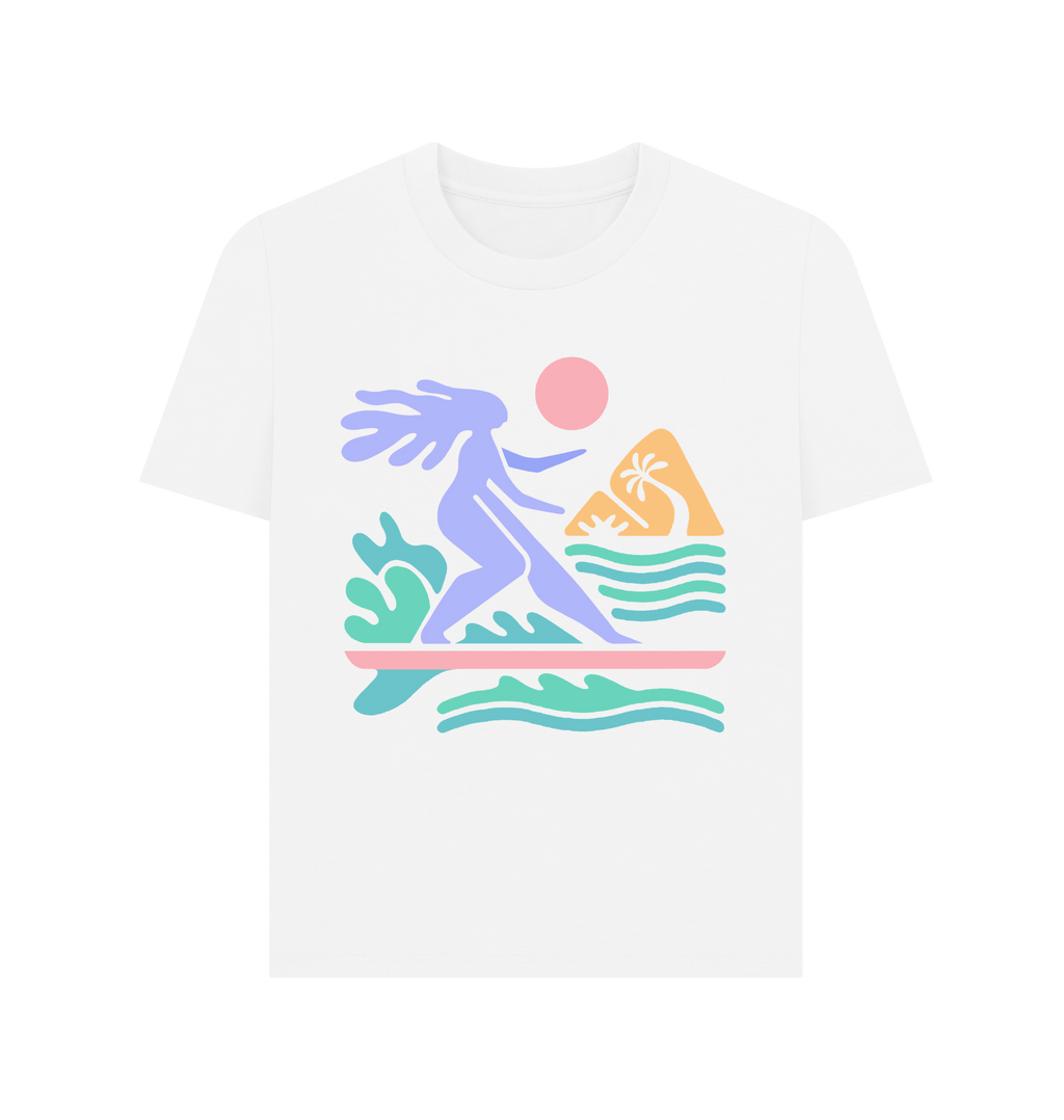 White Printed T-shirt Front