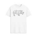 White Printed T-shirt Front