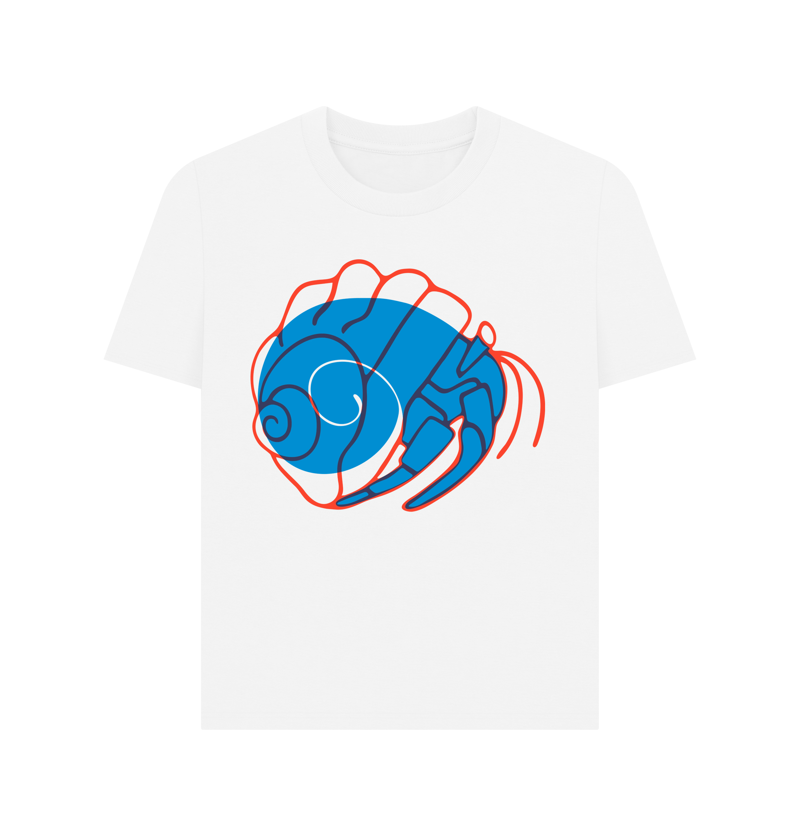 White Printed T-shirt Front