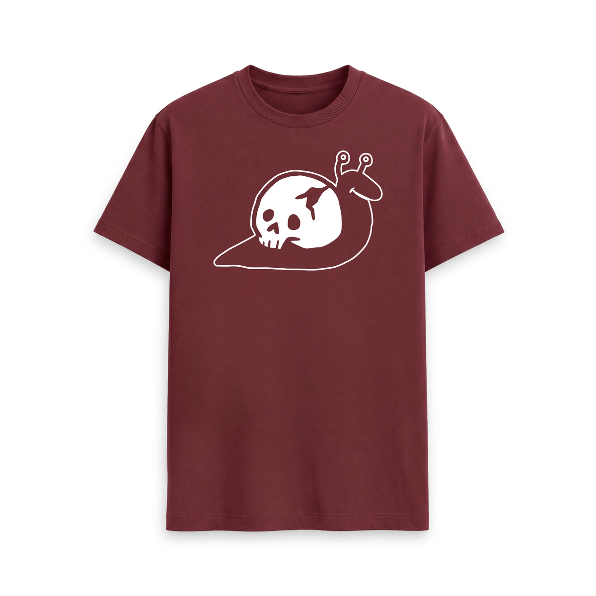 Red Wine Printed T-shirt Front