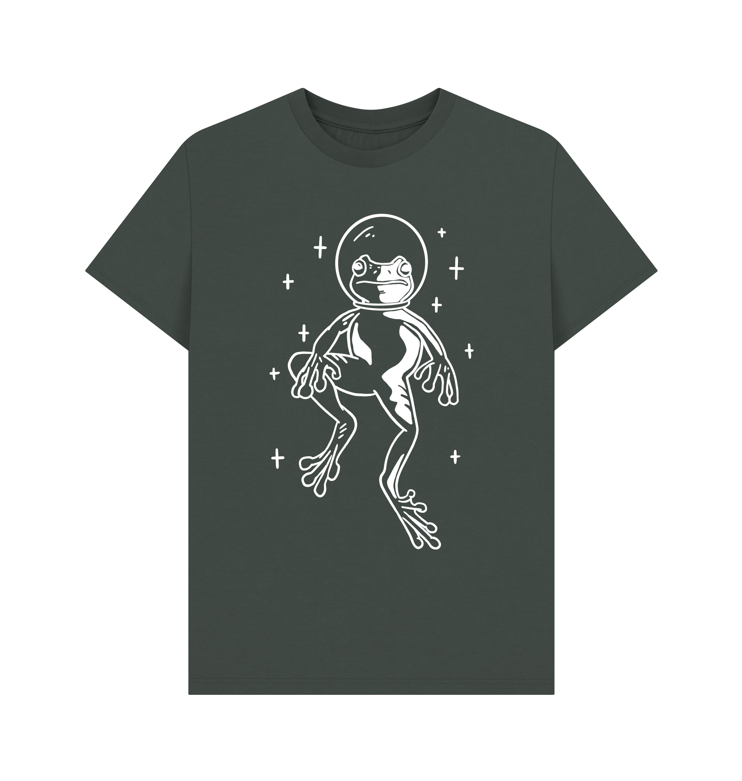 Dark Grey Printed T-shirt Front