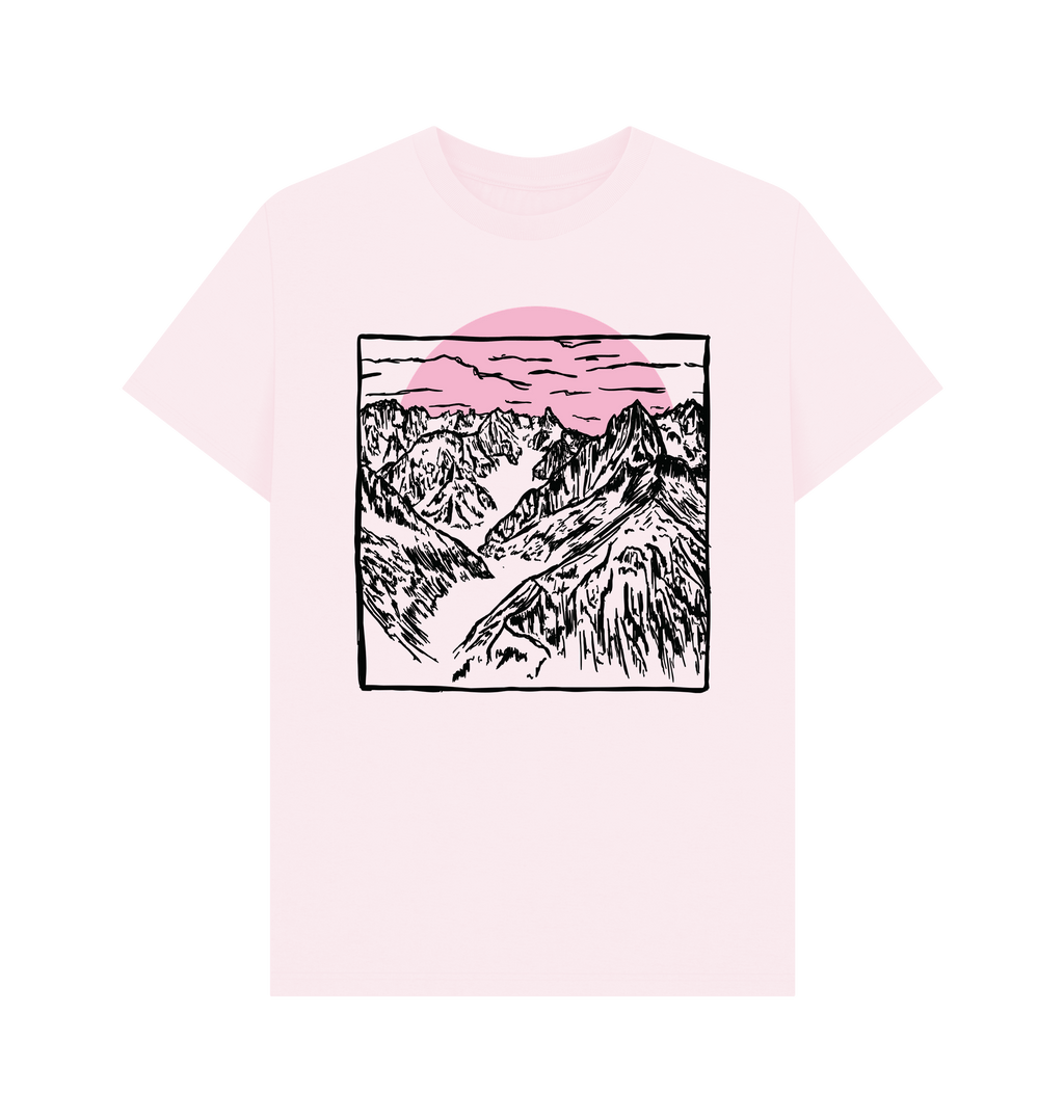 Pink Printed T-shirt Front