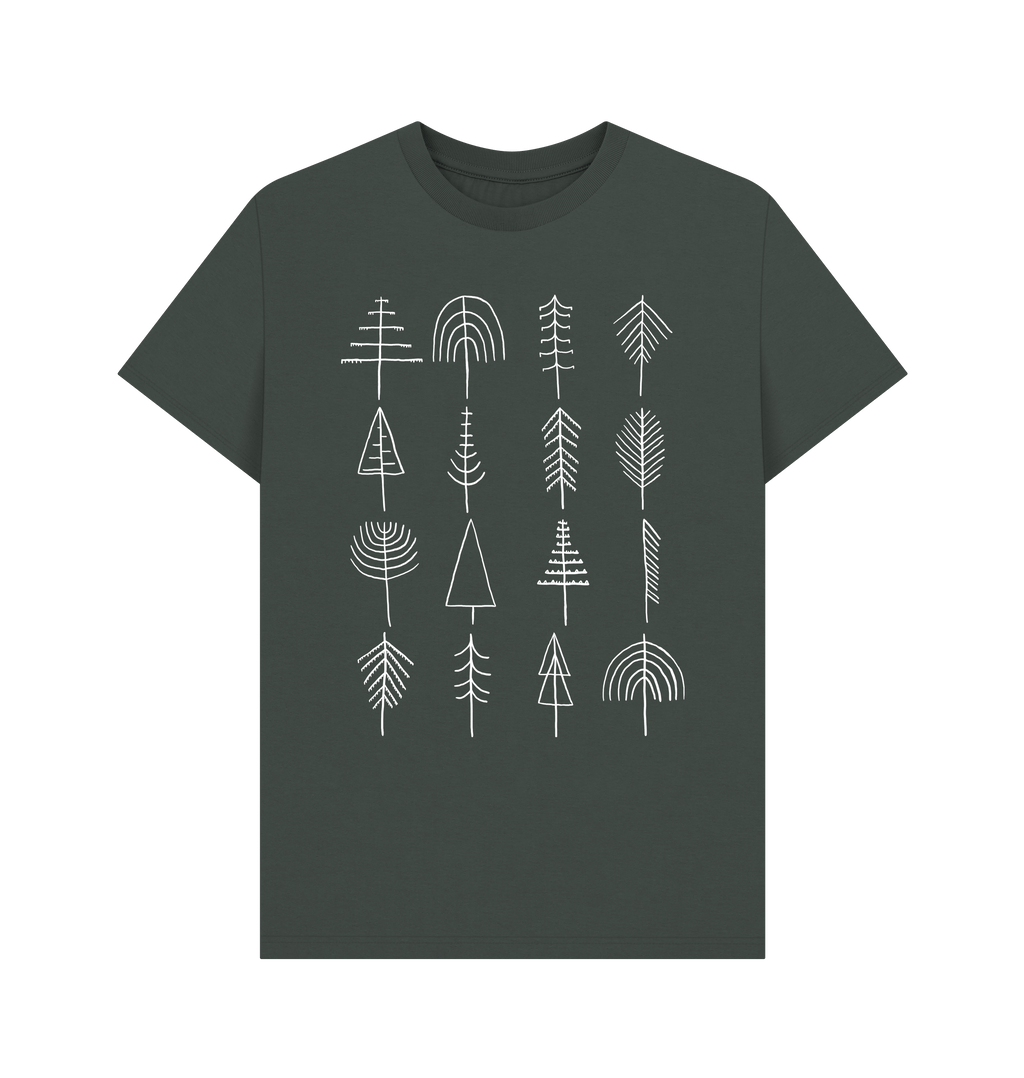 Dark Grey Printed T-shirt Front