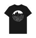 Black Printed T-shirt Front