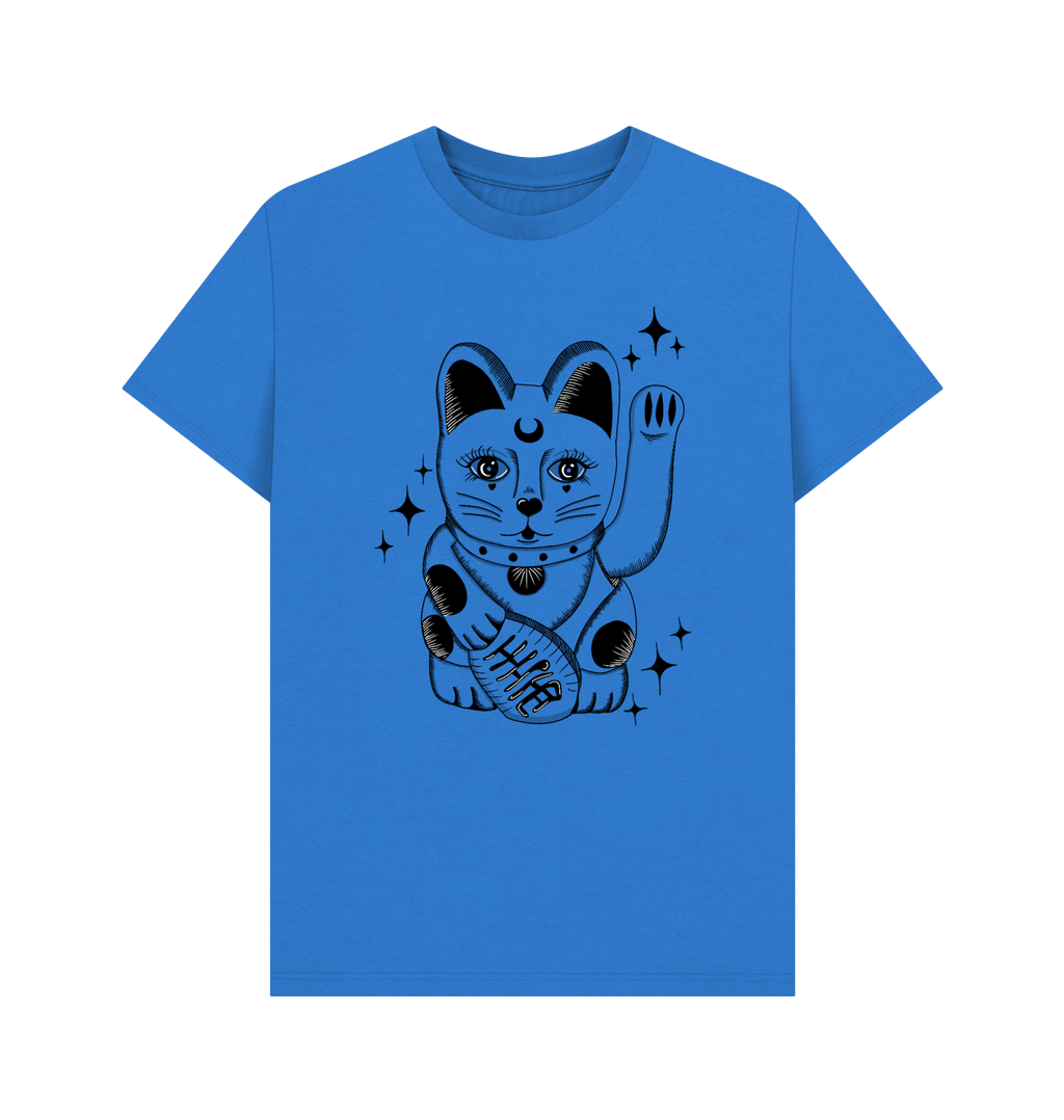 Bright Blue Printed T-shirt Front