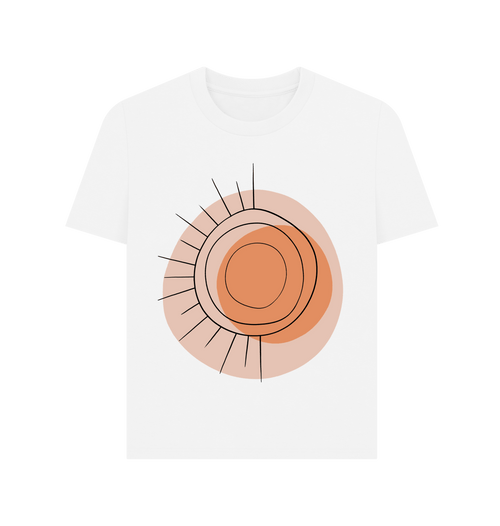 White Printed T-shirt Front