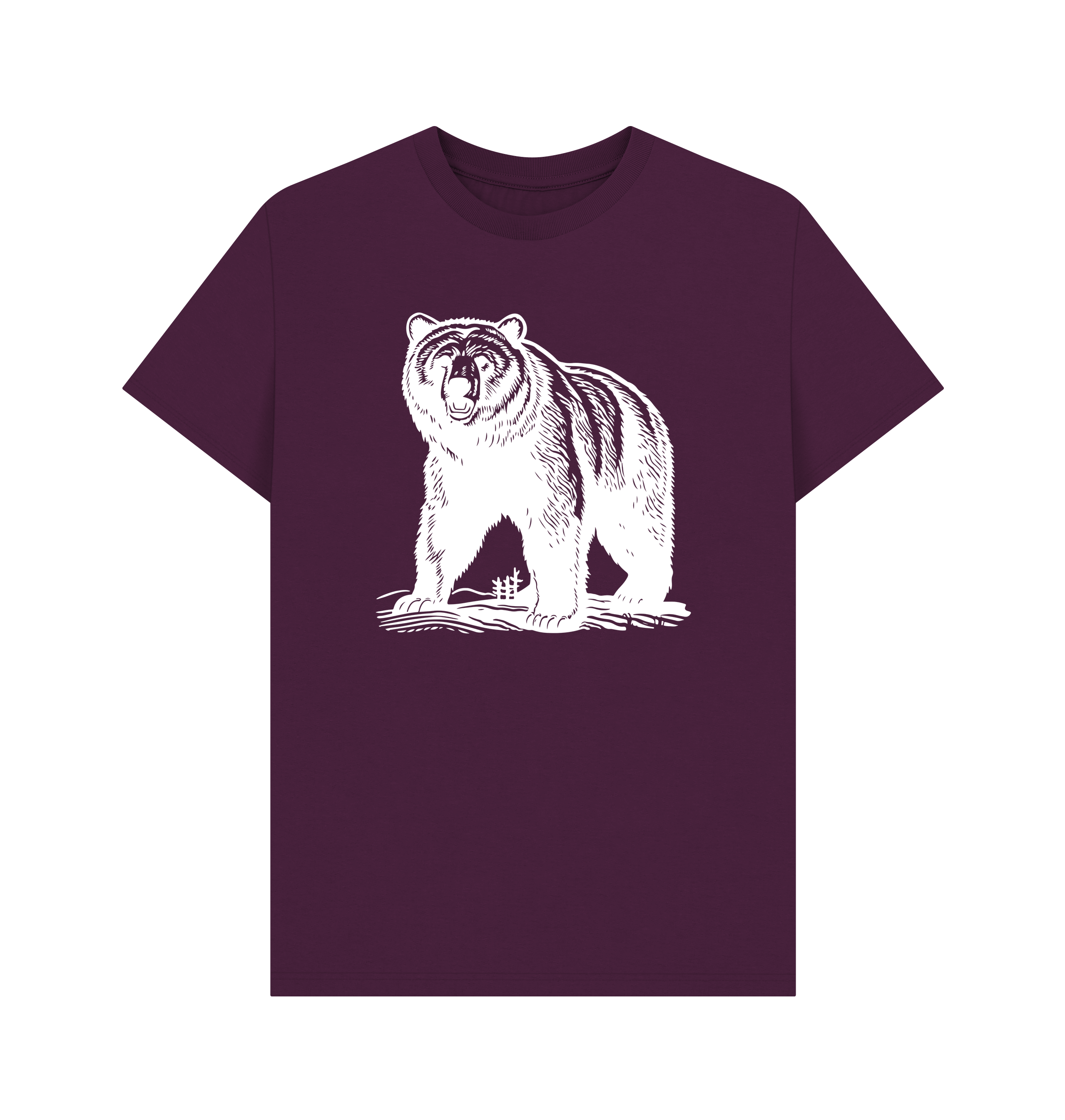 Purple Printed T-shirt Front