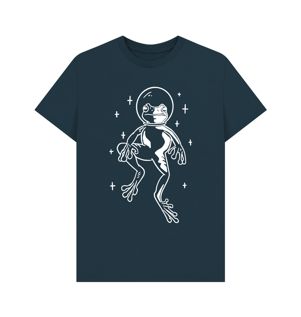 Denim Blue Printed T-shirt Front