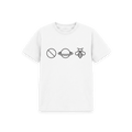 White Printed Kids T-Shirt Front