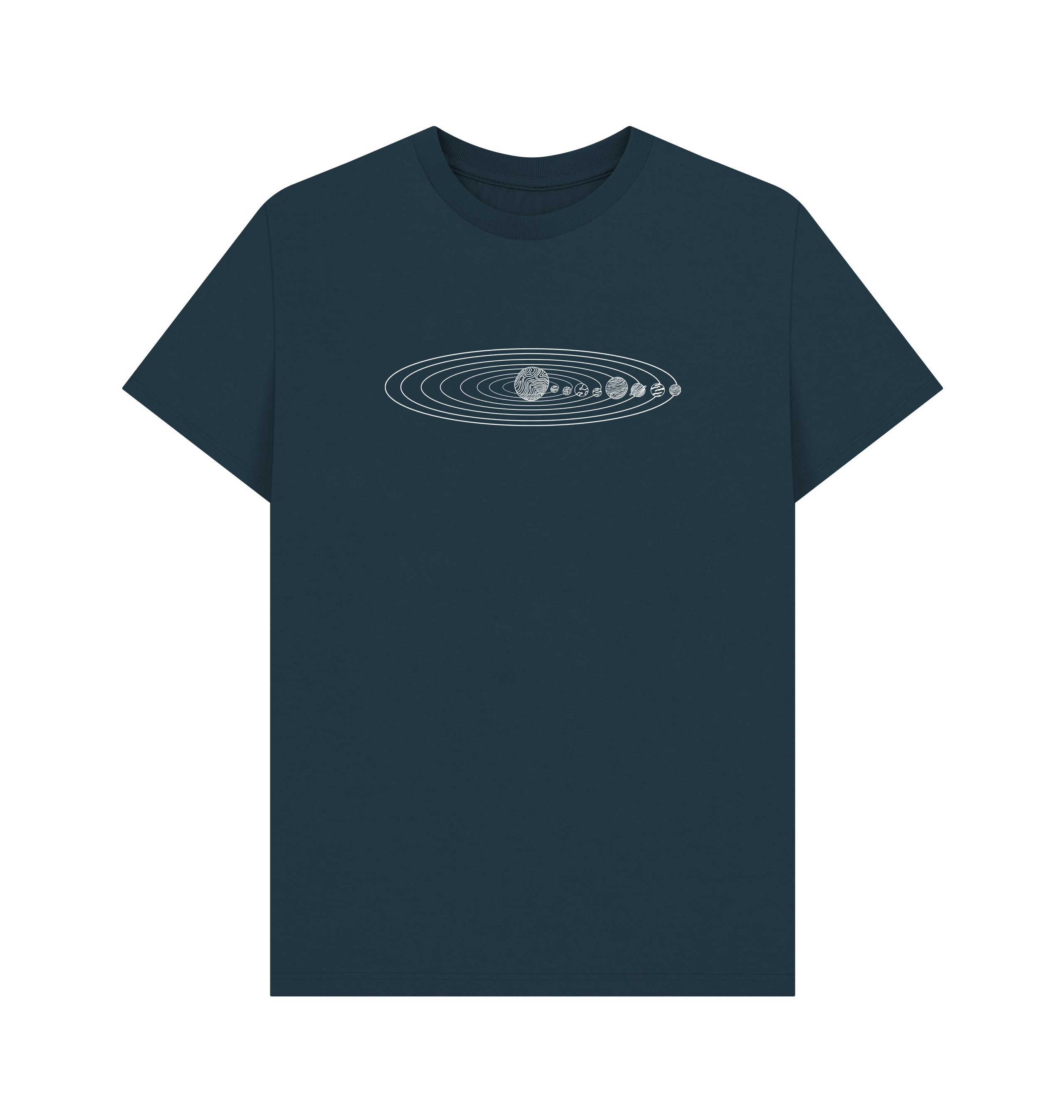 Denim Blue Printed T-shirt Front