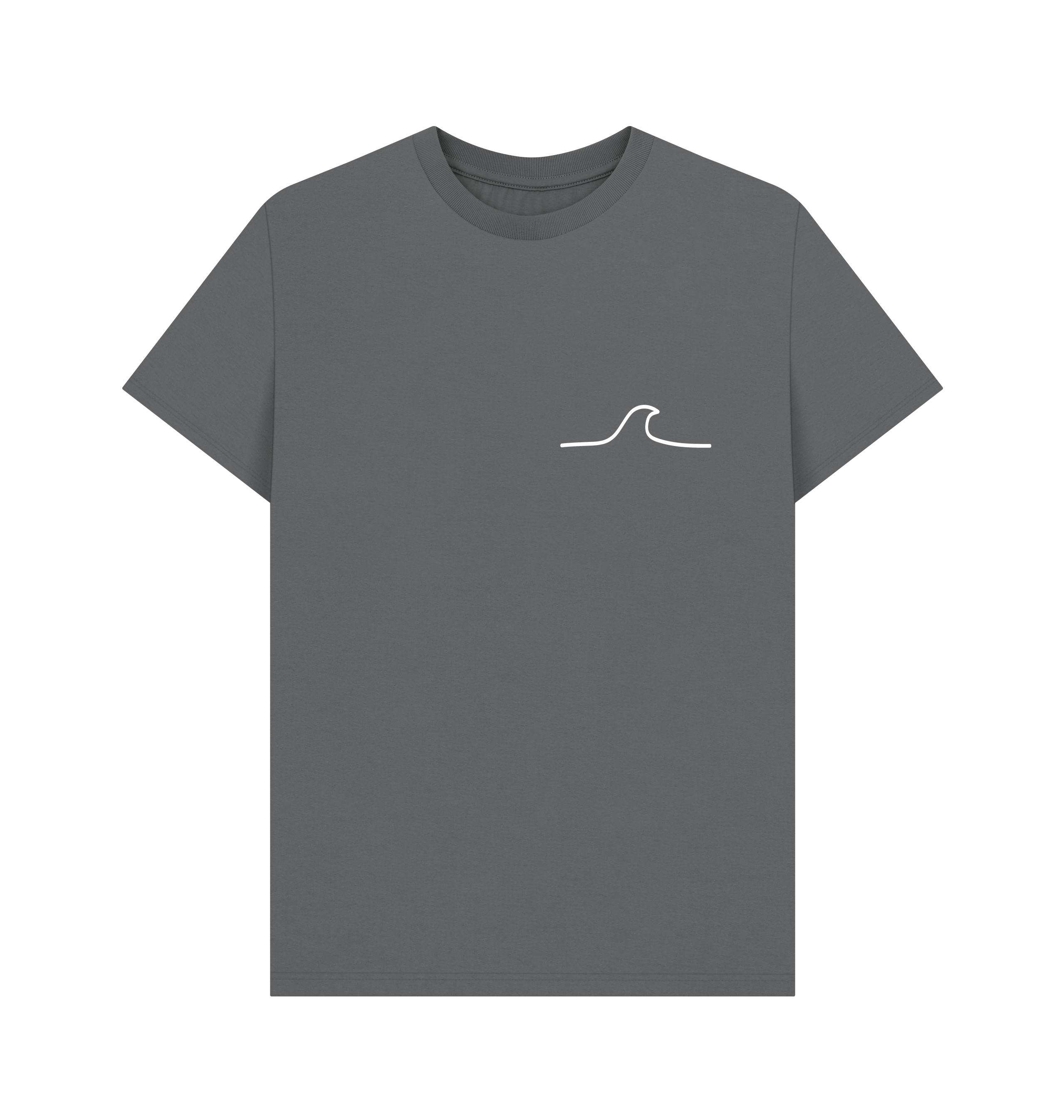Slate Grey Printed T-shirt Front