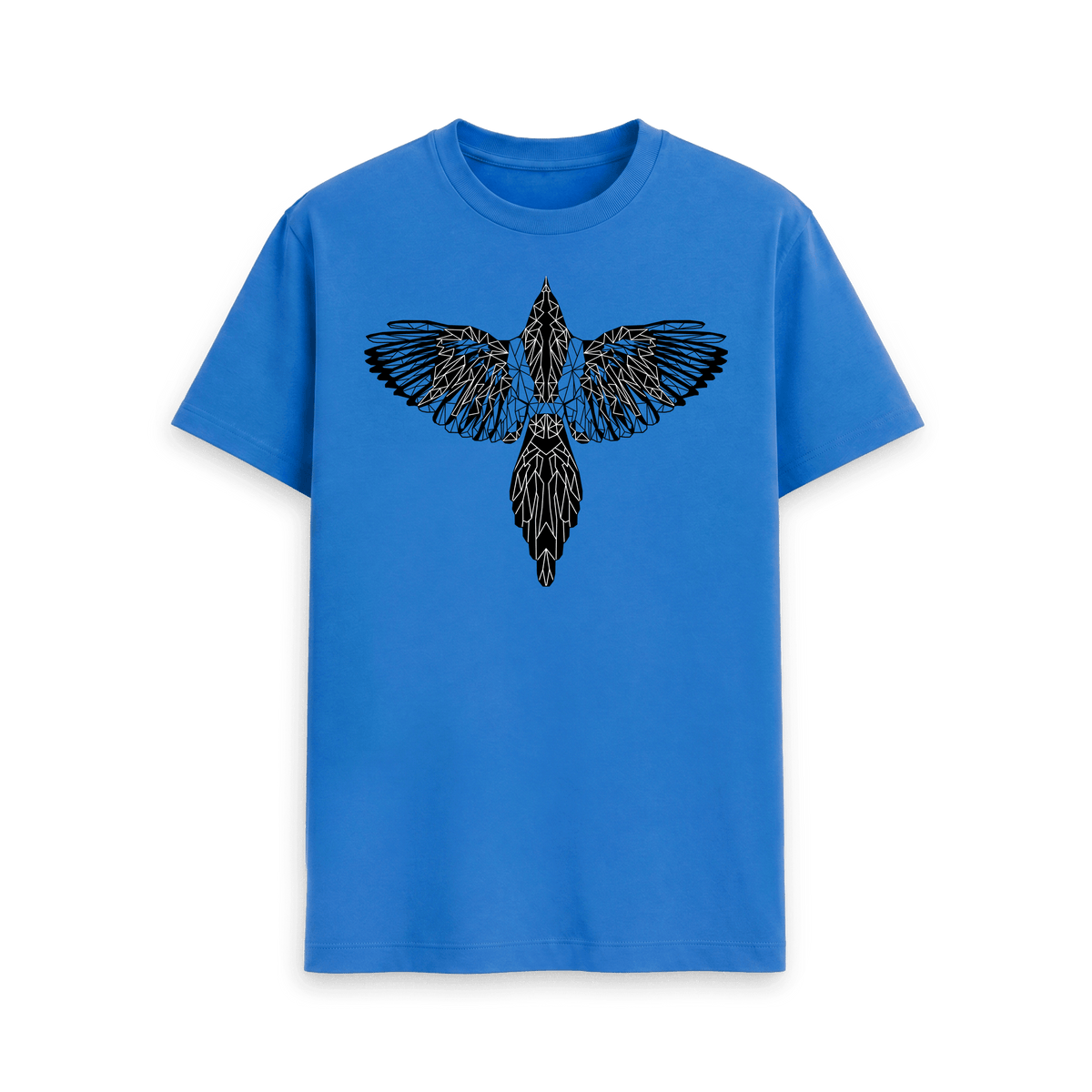Bright Blue Printed T-shirt Front