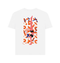 White Printed T-shirt Back