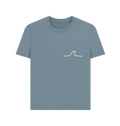 Stone Blue Printed T-shirt Front