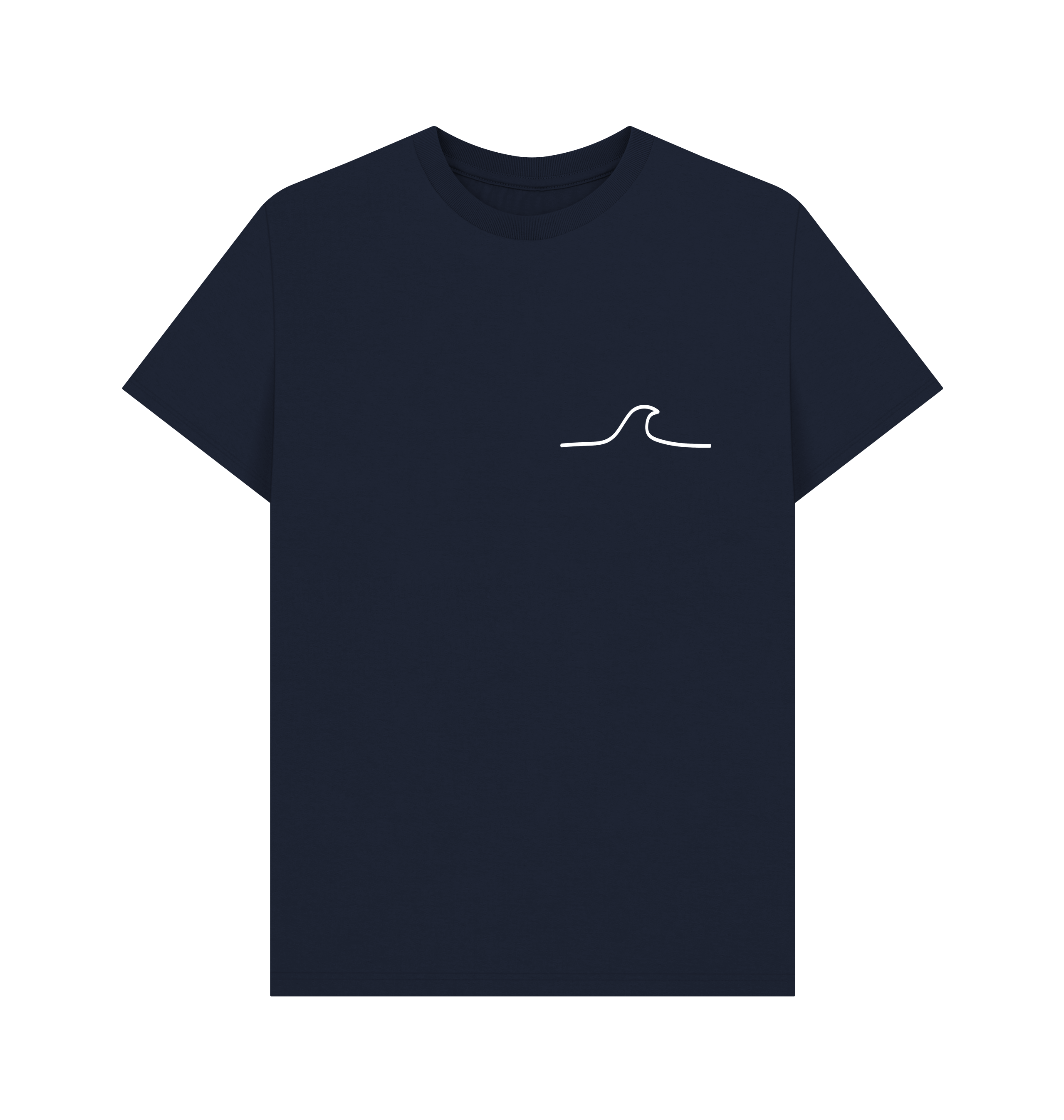 Navy Blue Printed T-shirt Front