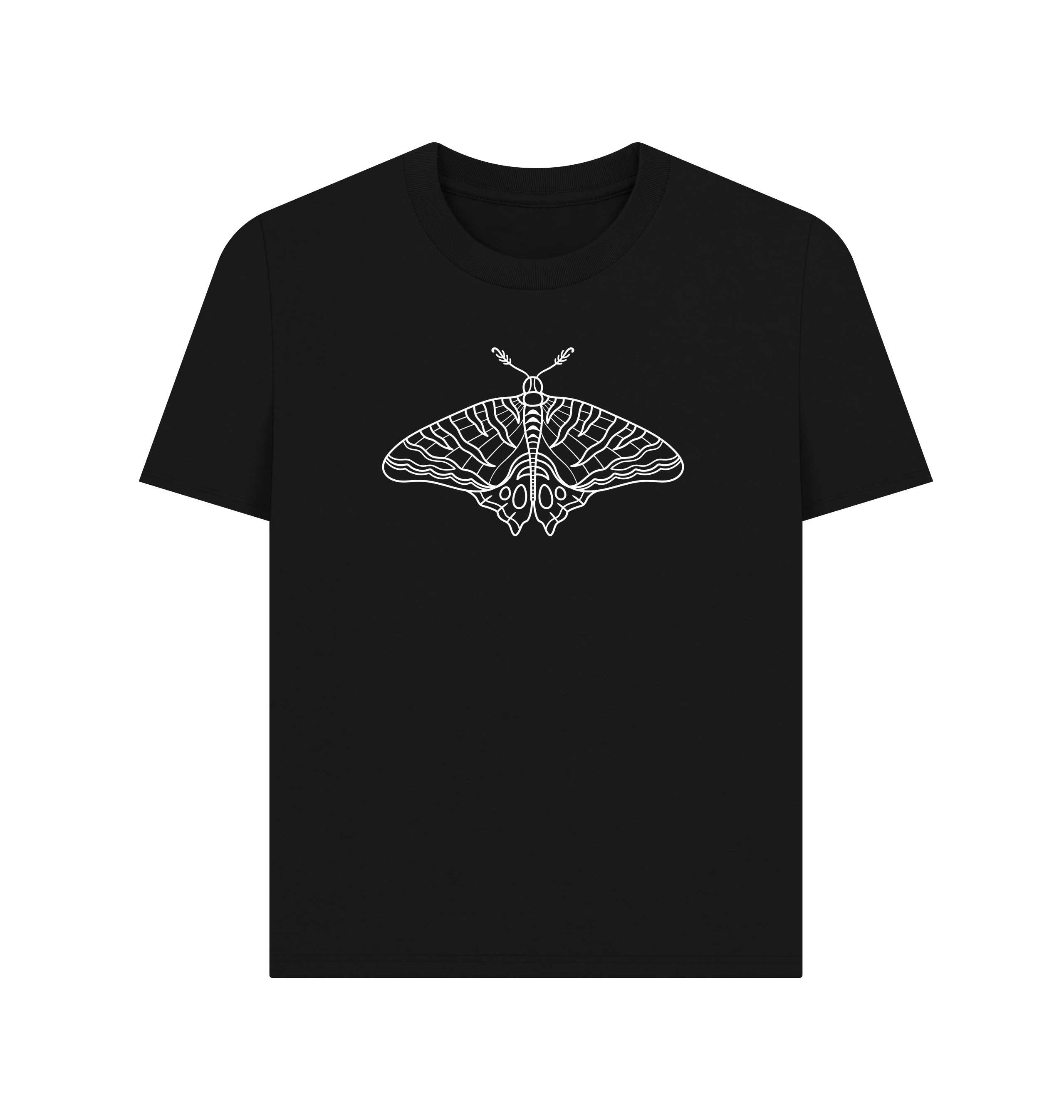 Black Printed T-shirt Front