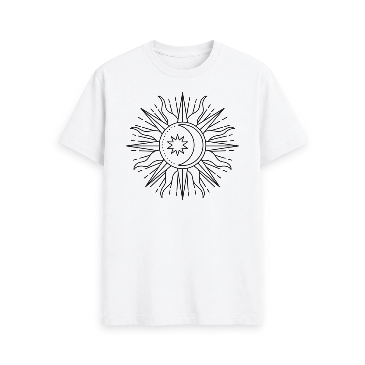 White Printed T-shirt Front