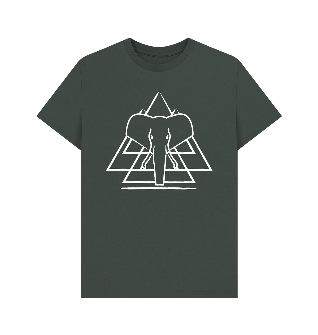 Dark Grey Printed T-shirt Front