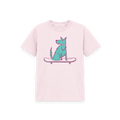 Pink Printed Kids T-Shirt Front