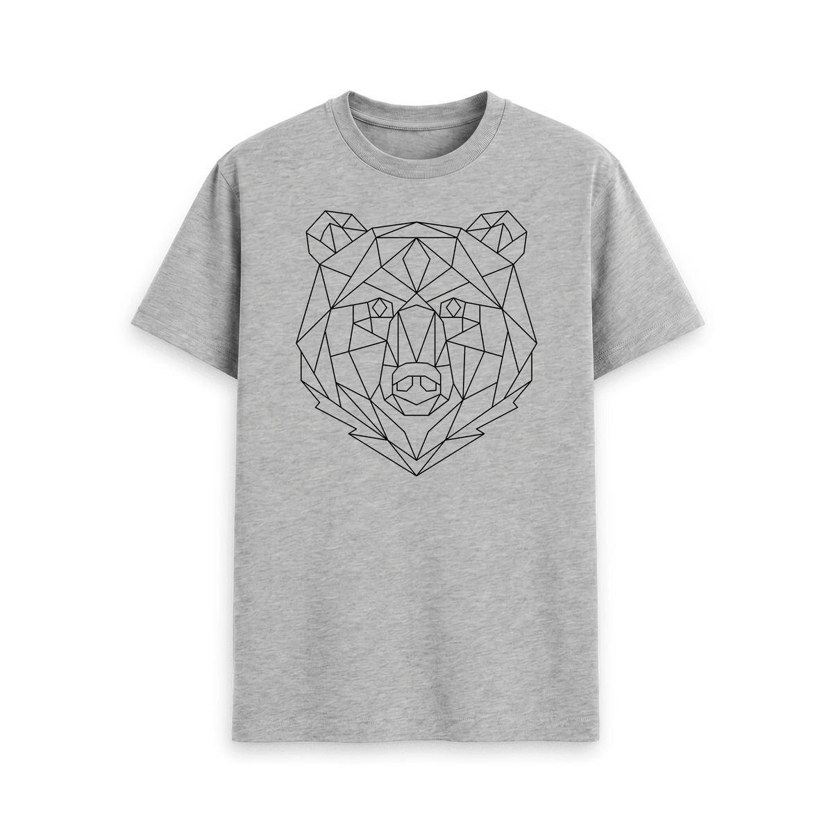 Athletic Grey Printed T-shirt Front