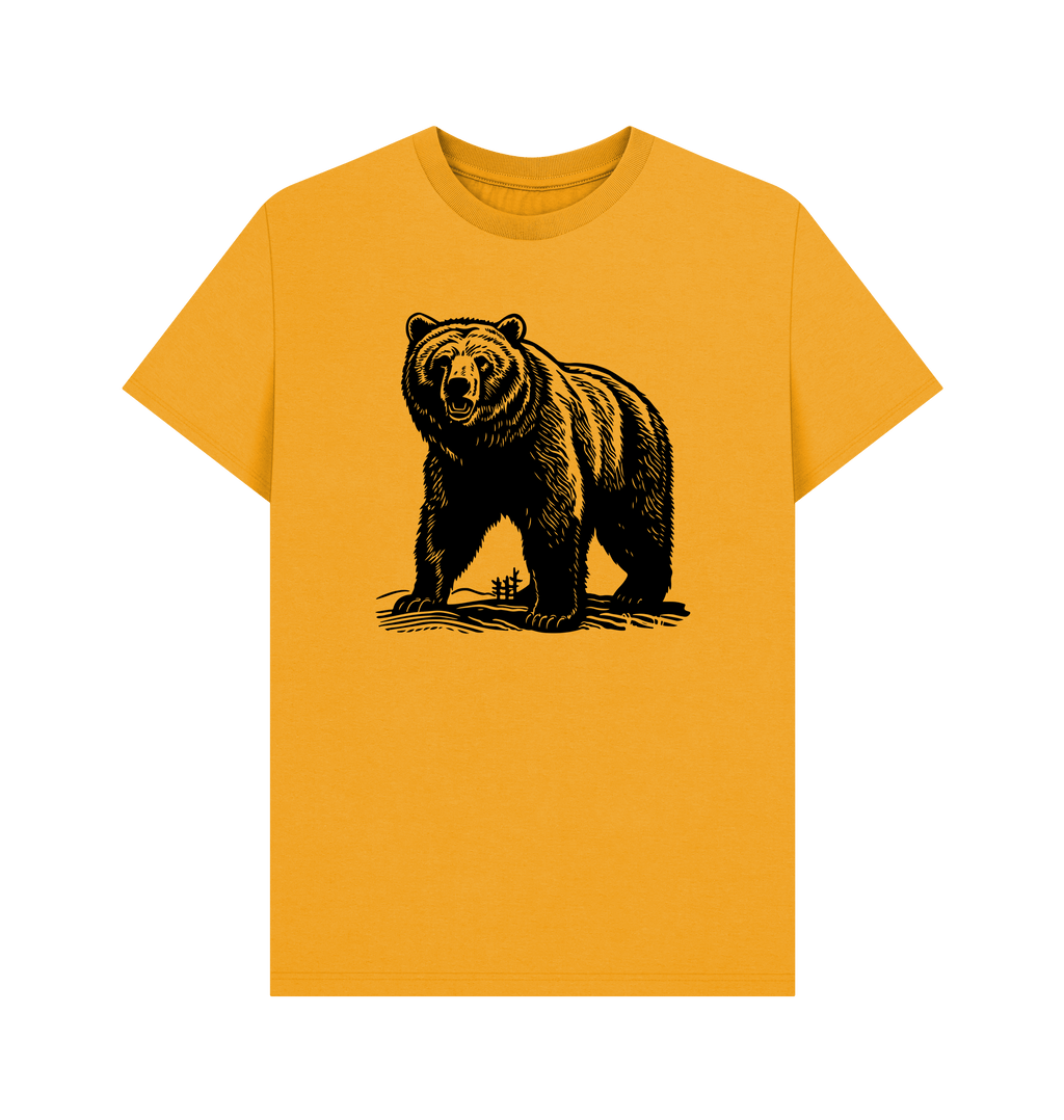 Mustard Printed T-shirt Front