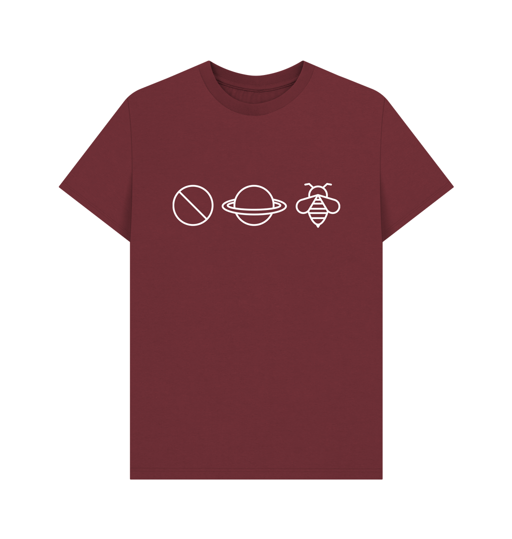 Red Wine Printed T-shirt Front